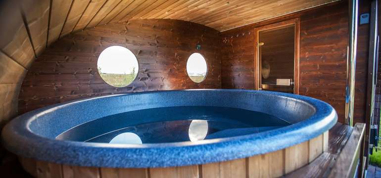 Privátna sauna s kúpacou kaďou