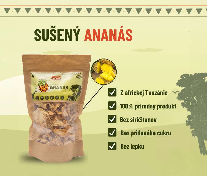 Sušený ananás priamo z Afriky
