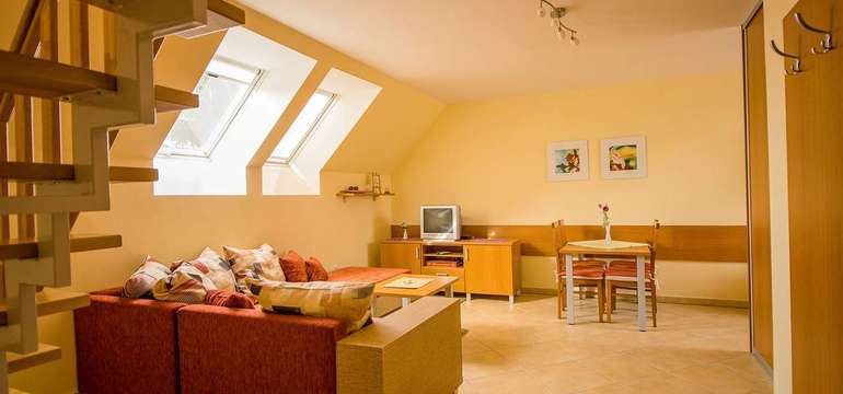 Obývacia časť, apartmán Vanilka, Liptovský Trnovec