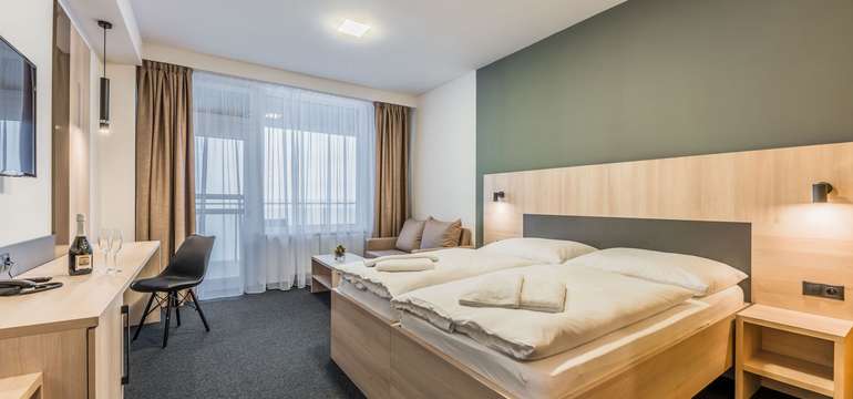 Moderne zariadené izby ponúkajú hosťom hotela Glamour**** pohodlné ubytovanie