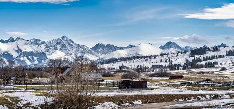 Białka Tatrzańska je vyhľadávaná turistická oblasť Poľska