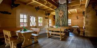 Reštaurácia pri penzióne Tatrzanski Bór v Poľsku