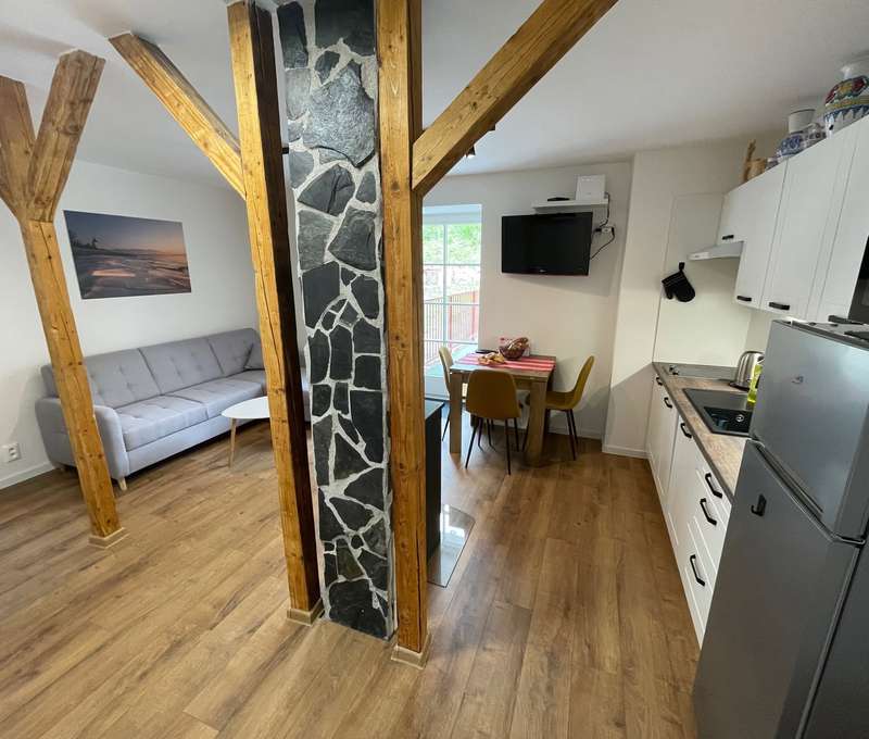 Obývačka s kuchyňou, Villa Boca, Nižná Boca