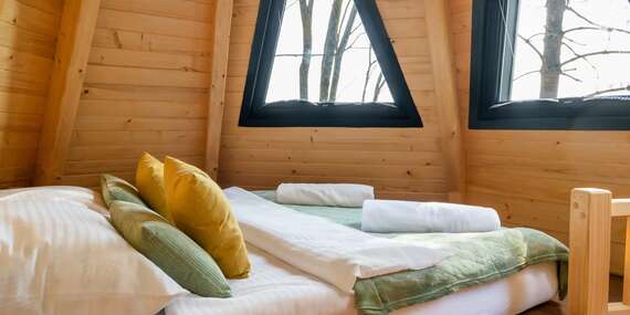 Luxusný únik do prírody v Diamond Cabin Orava s raňajkami a fínskou saunou/Orava - Párnica