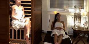 Súčasťou párovej masáže je aj infra sauna