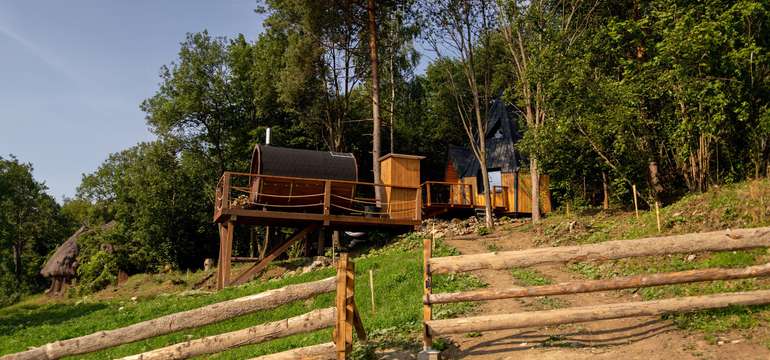 Luxusný domček Diamond Cabin Orava s raňajkami a saunou