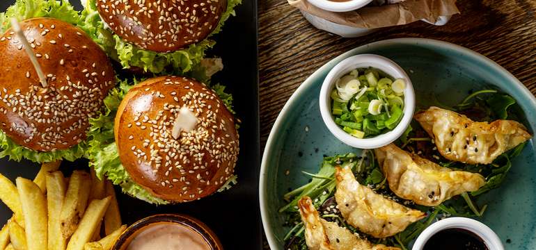 3x Mini burger menu - mäsové