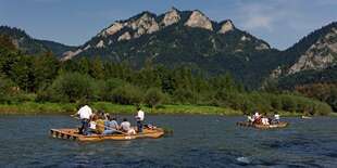 Obľúbené splavovanie Dunajca na pltiach (ilustračné foto)