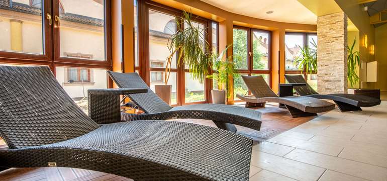 Relaxačná zóna nemôže chýbať a nechýba ani vo  Wellness Hoteli Spark****