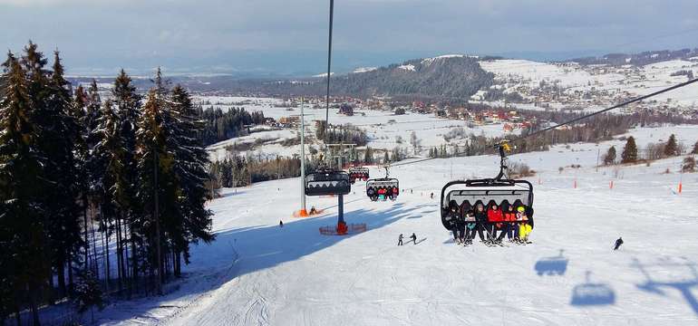 Obľúbené lyžiarske stredisko Rusin-Ski v Poľsku