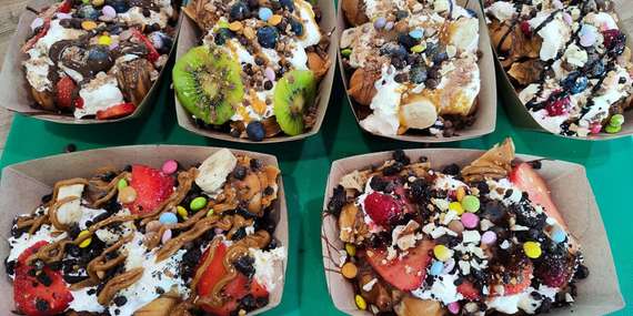 Nadýchané Bubble Waffle s prílohami podľa výberu od Mija sladké pokušenie/Slovensko