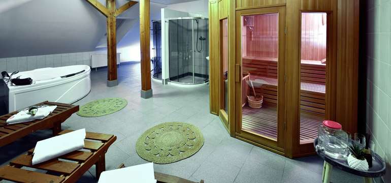 Útulné privátne wellness so saunou a vírivkou
