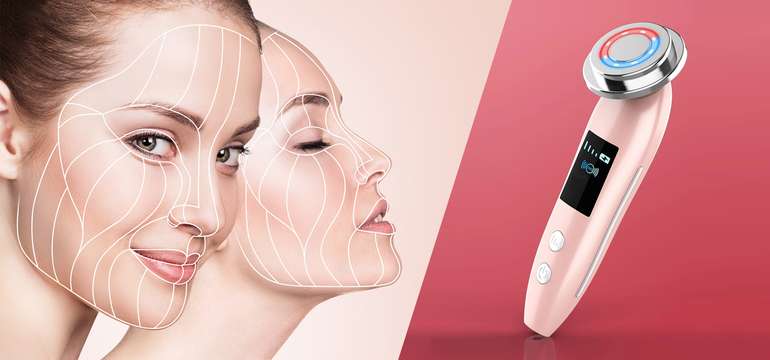 Rádiofrekvenčný prístroj EMS Beauty až na 7 kozmetických procedúr ako zo salóna