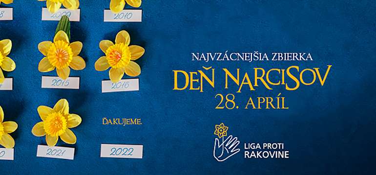 28. 4. 2022 je Deň narcisov, prispieť môžete online aj v uliciach