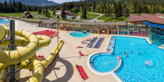 Termálny aquapark Meander Oravice s celoročnými bazénmi/Tvrdošín - Liesek - Vitanová - Oravice