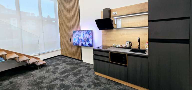 Mezonetový apartmán v komplexe Salón MISSEN - obývacia izba