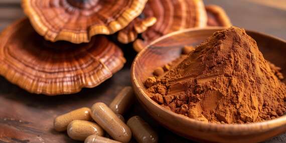 Reishi huba na posilnenie imunity a srdca vo forme prášku alebo tabliet/Slovensko