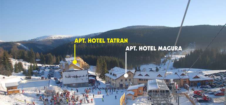 Apartmánový dom Tartan na Donovaloch sp krásne aj v zime