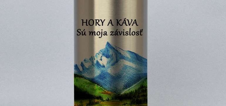 Turistická termoplechovka (500 ml) - kov, plast