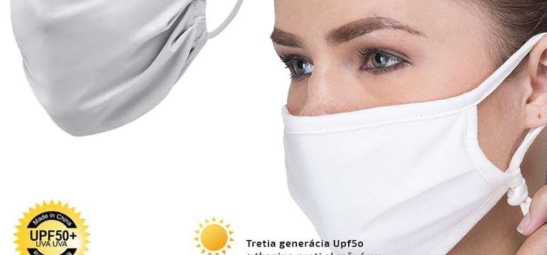 Chladivé a rúško na leto s UV ochranou UPF50+
