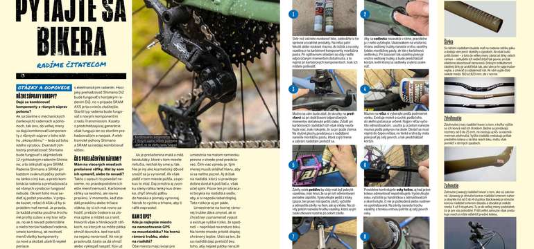 Ročné predplatné časopisov Biker a Cyklistika s kalendárom zdarma