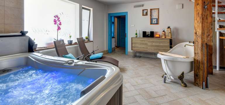 Wellness - fínska sauna, parná sauna, infra sauna, Kneippov kúpeľ, sprcha s masážnymi tryskami, víri