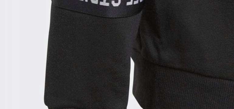 Adidas detská mikina čierna s nápisom Adidas