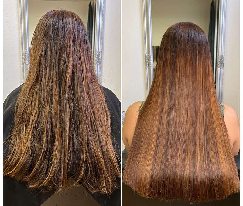 Ukážka výsledkov ošetrenia v salóne Hairbox