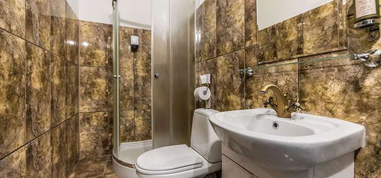 Kúpelňa v Boutique Hotel Empress**** 