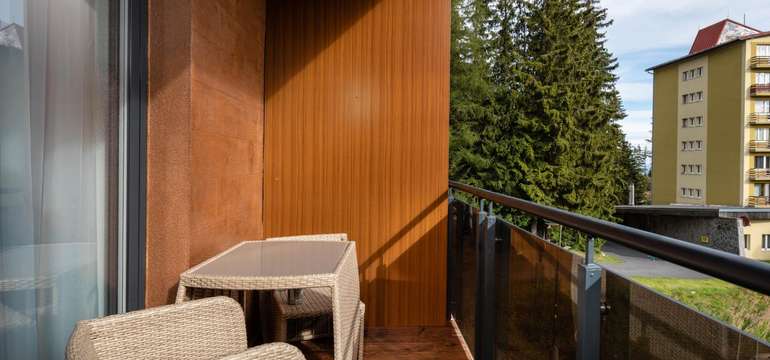 Štúdio 6.2  disponuje balkónom s krásnym výhľadom