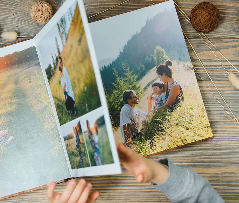 Veľká fotokniha A4 v pevných doskách na kvalitnom kriedovom papieri