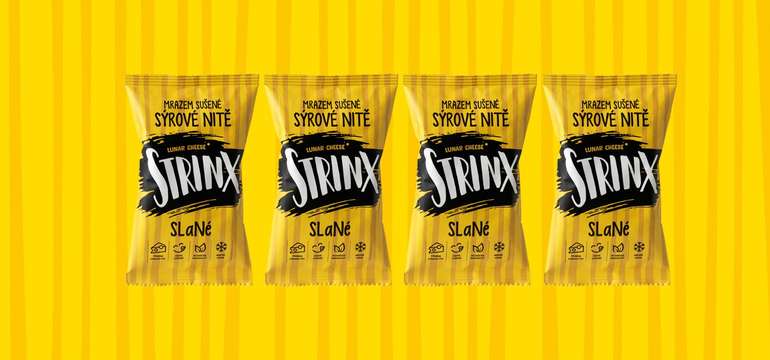 4x 25 g Balenie mrazom sušeného syra StrinX (nite – slané)