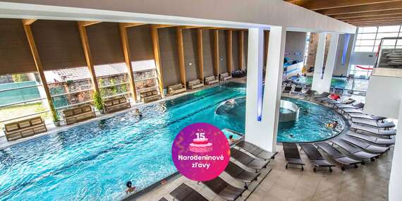 NARODENINY: Zábava vo vodnom svete a wellness SPA v Aquaparku Trnava - platí aj cez víkendy, sviatky a prázdniny (okrem wellness)/Trnava