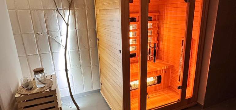 K dispozícii infra a fínska sauna
