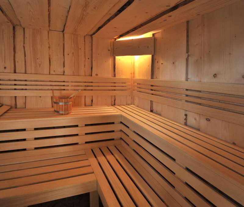 V areálu se nachází sauna