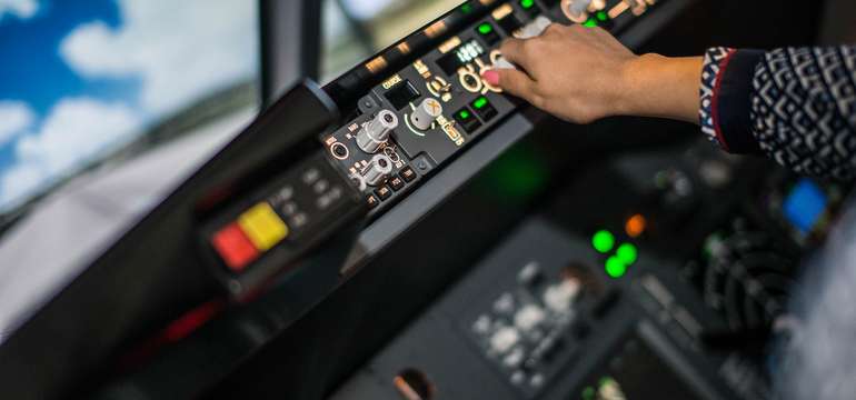 Let na simulátore Boeingu 737