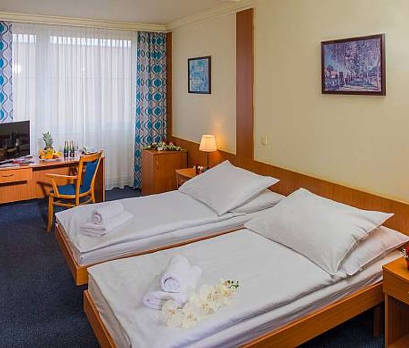 Izba Štandard v Top Hoteli Praha**** má v priemere rozlohu 22 metrov štvorcových
