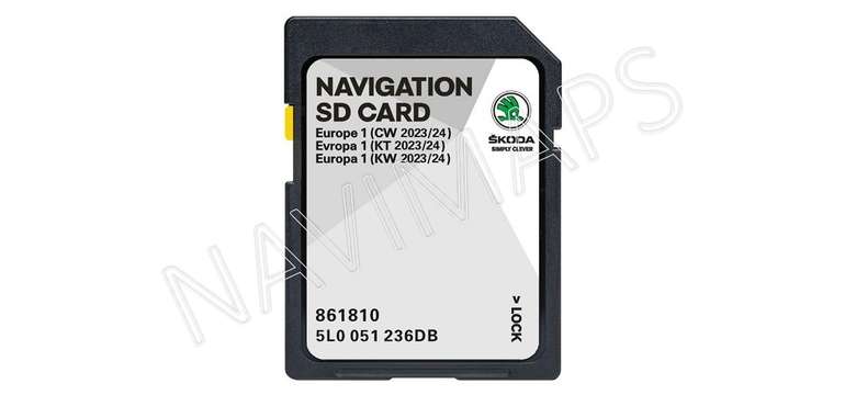 SD karta Škoda Amundsen MIB2 mapy 2023/2024 Európa
