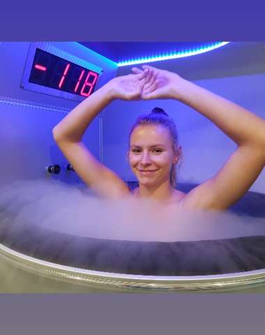 Jednorazový vstup do kryosauny s teplotou -130 °C