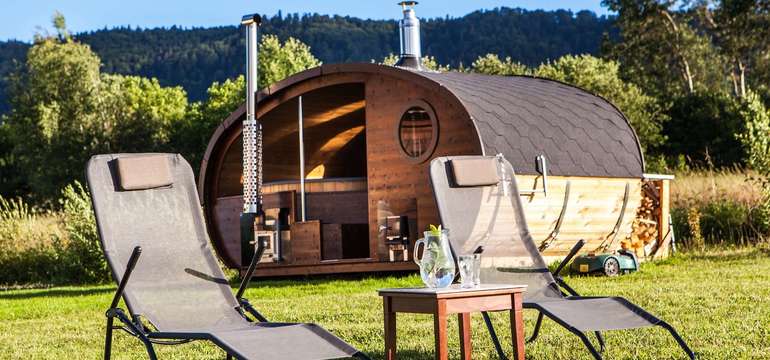 Privátna sauna s kúpacou kaďou