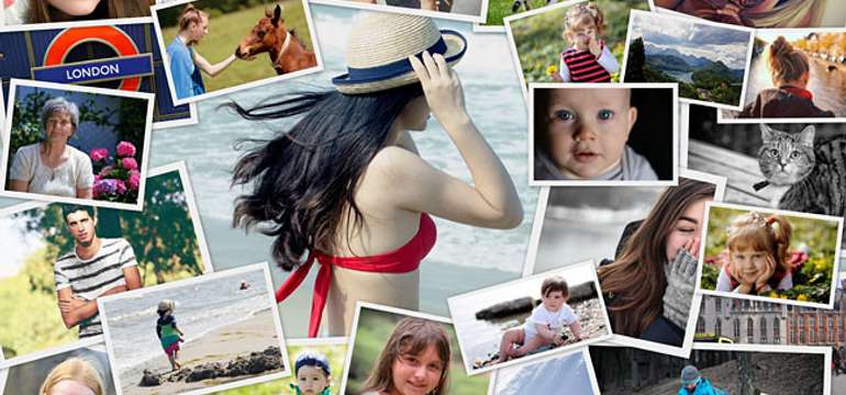 Koláž na plátne z vlastných fotografií - veľa rozmerov na výber