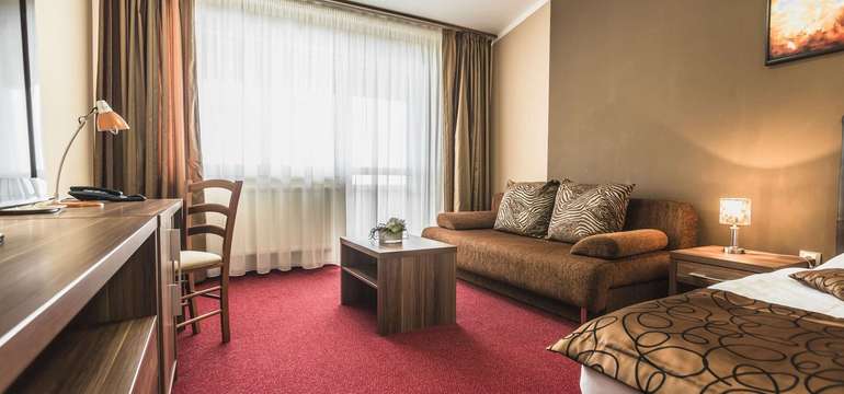 Moderne zariadené izby ponúkajú hosťom hotela Glamour**** pohodlné ubytovanie