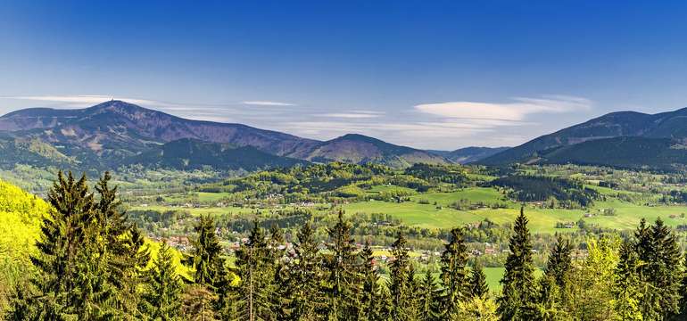 Malebná krajina Beskyd