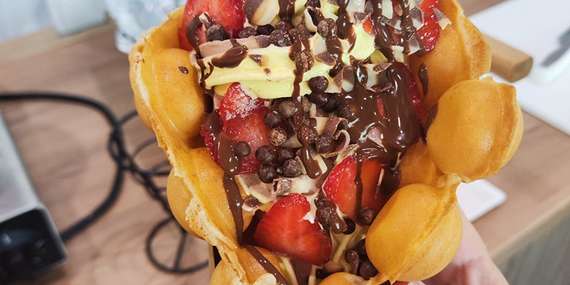 Nadýchané Bubble Waffle s prílohami podľa výberu od Mija sladké pokušenie/Slovensko