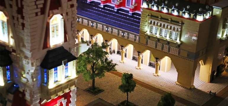 Na výstavbu atrakcií HistoryLandu bolo použitých vyše milióna kúskov LEGO kociek