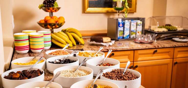 Snídaně máte během pobytu v rakouském Wellnesshotelu Allmer**** v ceně