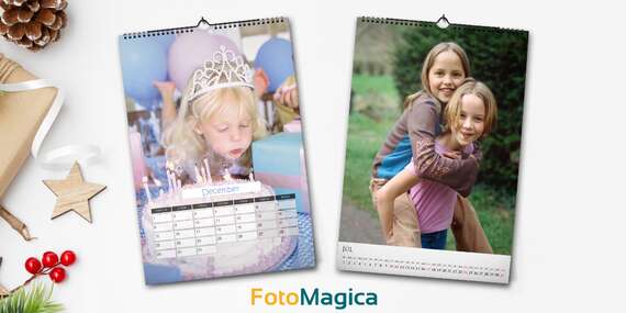 Fotokalendáre 2026 s vlastnými fotkami vo veľkosti A4 alebo A3/Slovensko