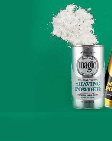 Magický prášok na holenie bez použitia žiletky s prídavkom aloe a vit. E