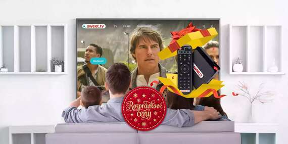 EXTRA CENY: Predplatné online TV, prémiových filmov a rozprávok na SWEET.TV s viac ako 200 kanálmi / Slovensko