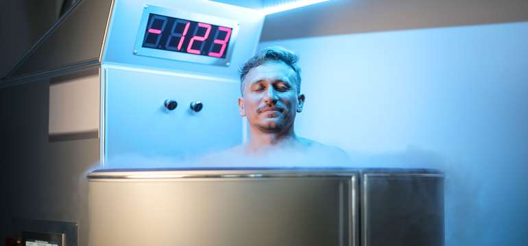 Jednorázový vstup do kryosauny s teplotou -130 °C